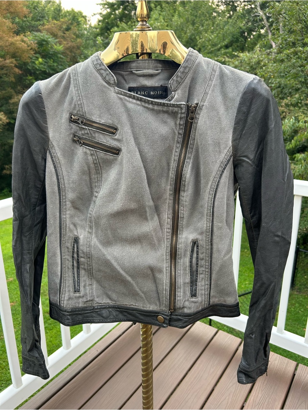 Blanc Noir moto jacket